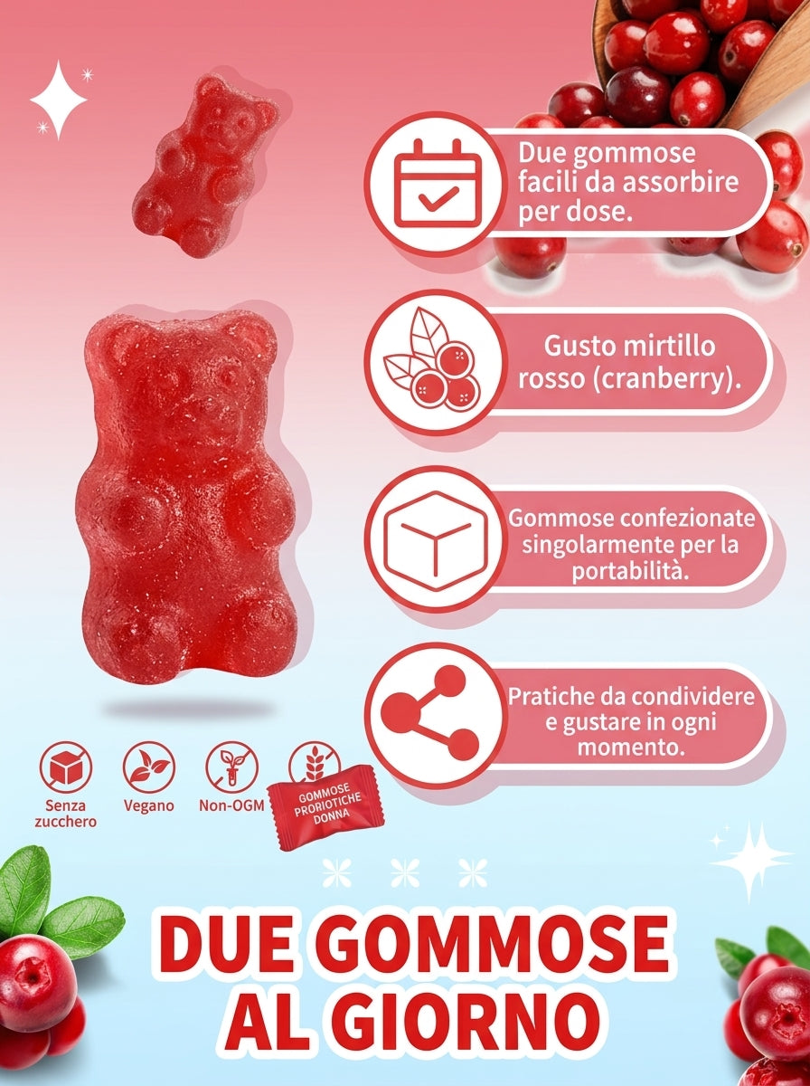 Probiotici Orsetti Gommosi Lampone